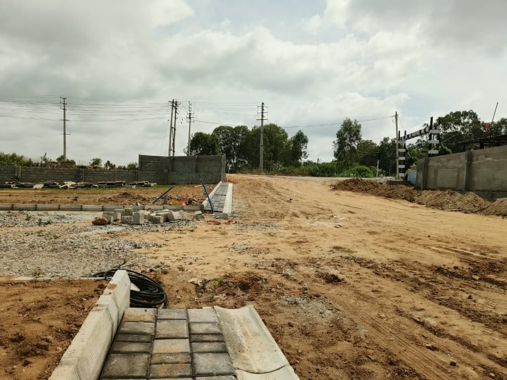 Main Entrance Avenue & Paver Drainage Channels