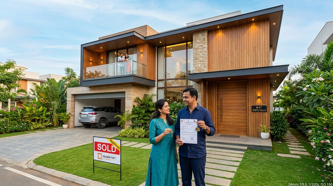 Completed residential villa possession and registered ownership at Royal Homes Bangalore